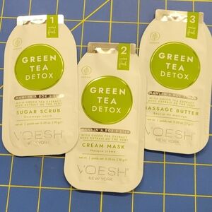 Voesh Mani Moments 3 Step Set Green Tea Detox 3 pack Set